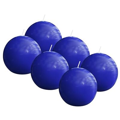 bolsius Essentials – gładka świeca kulista – niebieska – błyszcząca – 7 cm – 6 sztuk – 16 godzin – świece dekoracyjne – bez oleju palmowego – z naturalnym woskiem roślinnym bolsius Essentials – gładka świeca kulista – niebieska – błyszcząca – 7 cm – 6 sztuk – 16 godzin – świece dekoracyjne – bez oleju palmowego – z naturalnym woskiem roślinnym