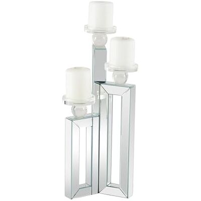 Deco 79 Drewniane lustro świecznik 18 cm W, 53 cm H-87277, 18 cm x 53 cm Deco 79 Drewniane lustro świecznik 18 cm W, 53 cm H-87277, 18 cm x 53 cm