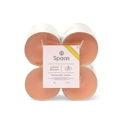 Spaas 8 x 8 Podgrzewaczy Citronella Maxi, około 10 Godzin, Bajkowy Róż, Summer Blossom Spaas 8 x 8 Podgrzewaczy Citronella Maxi, około 10 Godzin, Bajkowy Róż, Summer Blossom