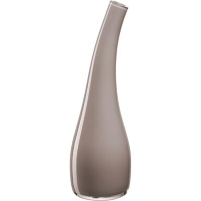 Leonardo HOME Wazon Arco, 1 sztuka, ręcznie wykonany wazon o łukowatym kształcie, proste dzieło sztuki, elegancja do domu, zakrzywiony wazon, wysokość 25 cm, szarobrązowy (taupe), 045270 Leonardo HOME Wazon Arco, 1 sztuka, ręcznie wykonany wazon o łukowatym kształcie, proste dzieło sztuki, elegancja do domu, zakrzywiony wazon, wysokość 25 cm, szarobrązowy (taupe), 045270