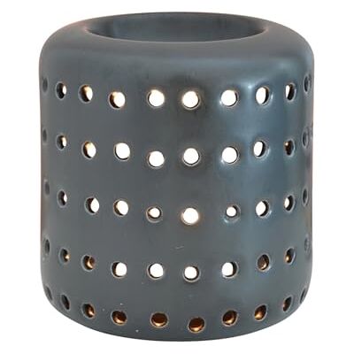 ZEN ARÔME Coliseo Noir Zen'Arôme palnik zapachowy do pomieszczeń i dyfuzor do olejków eterycznych, aromaterapii, czarny, ceramiczny świecznik na podgrzewacze, wys. 9,5 cm ZEN ARÔME Coliseo Noir Zen'Arôme palnik zapachowy do pomieszczeń i dyfuzor do olejków eterycznych, aromaterapii, czarny, ceramiczny świecznik na podgrzewacze, wys. 9,5 cm