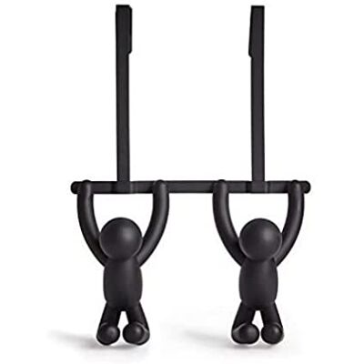 Wieszak na drzwi Buddy Umbra 1004260-040 z podwójnymi hakami - Plastik, Czarny Wieszak na drzwi Buddy Umbra 1004260-040 z podwójnymi hakami - Plastik, Czarny