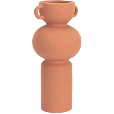 HOME DECO FACTORY , HD9100, Wazon ceramiczny z terakoty z uchwytem, nowoczesny i elegancki design, idealny do bukietów lub dekoracji wnętrz, wymiary 255 x 115 x 115 cm, kolor pomarańczowy HOME DECO FACTORY , HD9100, Wazon ceramiczny z terakoty z uchwytem, nowoczesny i elegancki design, idealny do bukietów lub dekoracji wnętrz, wymiary 255 x 115 x 115 cm, kolor pomarańczowy