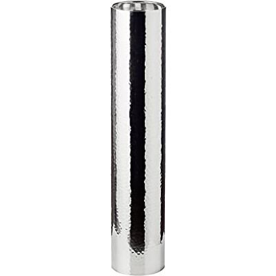 EDZARD Boston świecznik, wysokość 60 cm, ze stali nierdzewnej, młotkowany, niklowany, szlachetnie polerowany, do świec ø 10 cm EDZARD Boston świecznik, wysokość 60 cm, ze stali nierdzewnej, młotkowany, niklowany, szlachetnie polerowany, do świec ø 10 cm