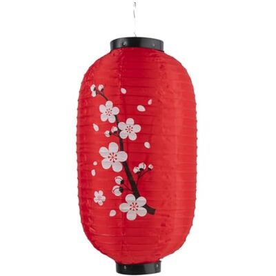 lachineuse Japoński lampion Kwiaty wiśni Zawieszenie z tkaniny 45 x 25 cm Składany lampion do zawieszenia Dekoracja oprawy oświetleniowej Czerwony i Czarny Prezent Japonia Azja Azjatka lachineuse Japoński lampion Kwiaty wiśni Zawieszenie z tkaniny 45 x 25 cm Składany lampion do zawieszenia Dekoracja oprawy oświetleniowej Czerwony i Czarny Prezent Japonia Azja Azjatka