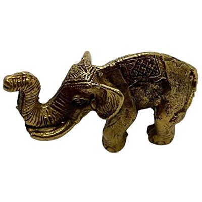 VIE Naturals miniaturowe mosiężne figurki, słoń 3, wielokolorowy, jeden rozmiar VIE Naturals miniaturowe mosiężne figurki, słoń 3, wielokolorowy, jeden rozmiar