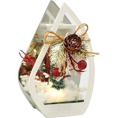 Flair Flower Świecznik na podgrzewacze ze szkła ze świecą LED światło gałązki choinki świecznik obiekt dekoracyjny lampa nastrojowe światło dekoracja bożonarodzeniowa dekoracja Boże Narodzenie szkło prezent obiekt Flair Flower Świecznik na podgrzewacze ze szkła ze świecą LED światło gałązki choinki świecznik obiekt dekoracyjny lampa nastrojowe światło dekoracja bożonarodzeniowa dekoracja Boże Narodzenie szkło prezent obiekt