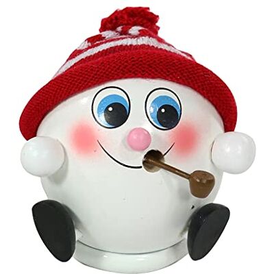 Sigro Śnieżka w dzianinowej czapce kadzidełkach, 10 cm, drewno, czerwony, jeden rozmiar Sigro Śnieżka w dzianinowej czapce kadzidełkach, 10 cm, drewno, czerwony, jeden rozmiar