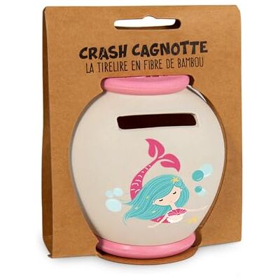 Crash Cagnotte Oryginalna skarbonka dla dzieci Spersonalizowana skarbonka Syrenka do złamania Dekoracja dla dzieci Zabawne oszczędności Crash Cagnotte Oryginalna skarbonka dla dzieci Spersonalizowana skarbonka Syrenka do złamania Dekoracja dla dzieci Zabawne oszczędności