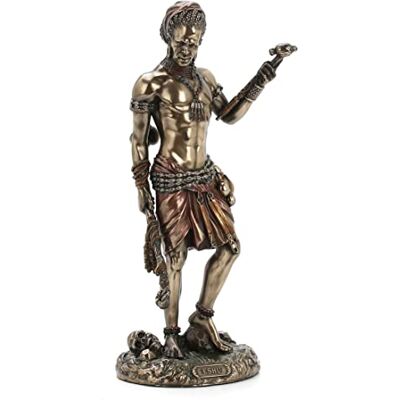 Veronese Design 21,5 cm Eshu Boski oszustwo Bóg Joruby odlewana na zimno żywica antyczny brąz wykończenie statuetka Veronese Design 21,5 cm Eshu Boski oszustwo Bóg Joruby odlewana na zimno żywica antyczny brąz wykończenie statuetka