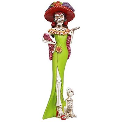 Pacific Giftware Day of The Dead piękna figurka z żywicy Senorita Pacific Giftware Day of The Dead piękna figurka z żywicy Senorita