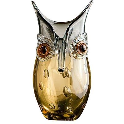 ART Designerski wazon sowa obiekt dekoracyjny ręcznie wykonany ze szkła wys. 27 cm ART Designerski wazon sowa obiekt dekoracyjny ręcznie wykonany ze szkła wys. 27 cm