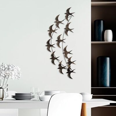 Wallity Ręcznie malowane metalowe akcesoria ścienne, 50 x 100 x 5 cm 100% metal (1,5 mm) Unikalna sztuka do dekoracji domu, stylowa i wszechstronna Wallity Ręcznie malowane metalowe akcesoria ścienne, 50 x 100 x 5 cm 100% metal (1,5 mm) Unikalna sztuka do dekoracji domu, stylowa i wszechstronna
