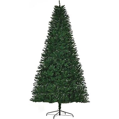 HOMCOM Sztuczna choinka 240H cm 1499 Gałązki ciernie imitacja Nordmanna Wielki realizm Zielony HOMCOM Sztuczna choinka 240H cm 1499 Gałązki ciernie imitacja Nordmanna Wielki realizm Zielony