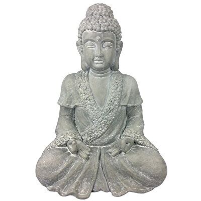 Douceur d'Intérieur homea 5dej1302bc statuetka rysunek Budda magnezja biała 32 x 27 x 42 cm Douceur d'Intérieur homea 5dej1302bc statuetka rysunek Budda magnezja biała 32 x 27 x 42 cm