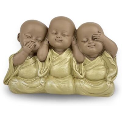 Zen Light Zen'Light statuetka z 3 bonzami emblematem dla niemowląt – nic nie widzisz – nic nie słyszysz – nic nie mów – symboliczny zestaw zapewniający spokojną i pogodną atmosferę – dekoracja Zen – wys. 9 cm Zen Light Zen'Light statuetka z 3 bonzami emblematem dla niemowląt – nic nie widzisz – nic nie słyszysz – nic nie mów – symboliczny zestaw zapewniający spokojną i pogodną atmosferę – dekoracja Zen – wys. 9 cm