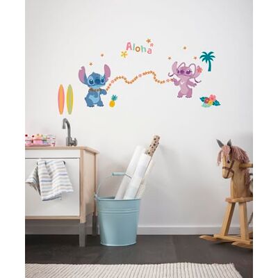 Komar Tatuaż ścienny Stitch Aloha Rozmiar 50 x 70 cm Disney, naklejka ścienna, pokój dziecięcy, naklejka Komar Tatuaż ścienny Stitch Aloha Rozmiar 50 x 70 cm Disney, naklejka ścienna, pokój dziecięcy, naklejka