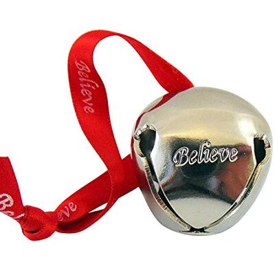 Westmon Works Westman Works Believe Sleigh Bell Ornament na Boże Narodzenie na wstążce z torbą prezentową Westmon Works Westman Works Believe Sleigh Bell Ornament na Boże Narodzenie na wstążce z torbą prezentową