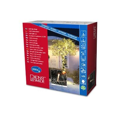Konstsmide 3613-103 Micro LED łańcuch świetlny/do użytku na zewnątrz (IP44) / transformator zewnętrzny 24 V / 200 diod w kolorze ciepłej bieli/przezroczysty kabel Konstsmide 3613-103 Micro LED łańcuch świetlny/do użytku na zewnątrz (IP44) / transformator zewnętrzny 24 V / 200 diod w kolorze ciepłej bieli/przezroczysty kabel