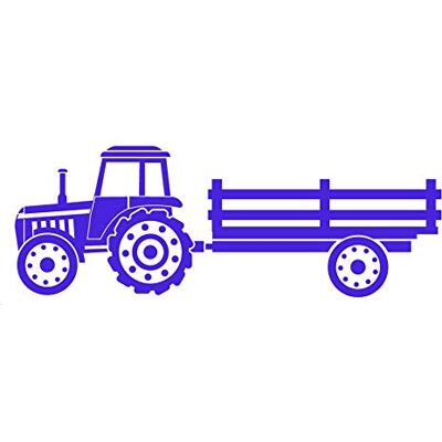 EmmiJules Tatuaż ścienny traktor (155 cm x 55 cm) – Made in Germany – w różnych rozmiarach i kolorach – pokój dziecięcy chłopcy, gospodarstwo rolne, naklejka na ścianę EmmiJules Tatuaż ścienny traktor (155 cm x 55 cm) – Made in Germany – w różnych rozmiarach i kolorach – pokój dziecięcy chłopcy, gospodarstwo rolne, naklejka na ścianę