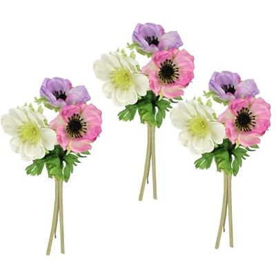 Flair Flower Sztuczne kwiaty zawilce zestaw 3 szt. 22 cm bukiet dekoracyjny gałązka dekoracyjna pojedynczy kwiat wczesna wiosna dekoracja wiosenna dekoracja ślubna sztuczna gałąź wielkanocna dekoracja wielkanocna Flair Flower Sztuczne kwiaty zawilce zestaw 3 szt. 22 cm bukiet dekoracyjny gałązka dekoracyjna pojedynczy kwiat wczesna wiosna dekoracja wiosenna dekoracja ślubna sztuczna gałąź wielkanocna dekoracja wielkanocna