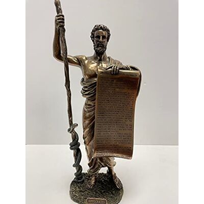 Needzo Religious Gifts Starożytna grecka figura hipokratów Cos z hipokratyczną przysięgą zimny odlew brązowy statuetka Needzo Religious Gifts Starożytna grecka figura hipokratów Cos z hipokratyczną przysięgą zimny odlew brązowy statuetka