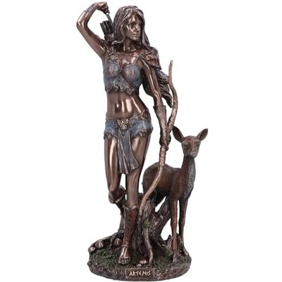 Nemesis Now Artemis figurka greckiej polowania, 25 cm, żywica, brąz, ozdoba, ozdoba z mitologii greckiej, odlewana żywica z brązu, polerowane wykończenie Nemesis Now Artemis figurka greckiej polowania, 25 cm, żywica, brąz, ozdoba, ozdoba z mitologii greckiej, odlewana żywica z brązu, polerowane wykończenie