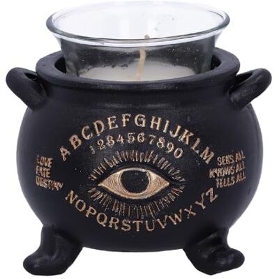 Nemesis Now All Seeing Eye Witches kociołek świecznik na podgrzewacze, czarny, 9 cm Nemesis Now All Seeing Eye Witches kociołek świecznik na podgrzewacze, czarny, 9 cm