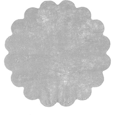 Ciao Koperta 50 dekoracje tnt efekt tkaniny Flower Poly Lab (Ø24cm), srebrny Ciao Koperta 50 dekoracje tnt efekt tkaniny Flower Poly Lab (Ø24cm), srebrny