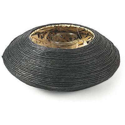 Tivoli latarnia Misure lanterna: Ø 40 x wys. 15 cm Misure Barattolo: Ø 10 x wys. 10 cm czarna Tivoli latarnia Misure lanterna: Ø 40 x wys. 15 cm Misure Barattolo: Ø 10 x wys. 10 cm czarna