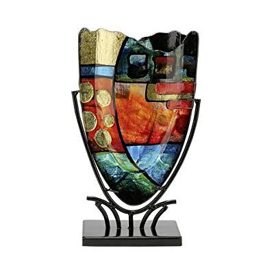 ART Designerski wazon — obiekt dekoracyjny wykonany ręcznie ze szkła wys. 47,5 cm ART Designerski wazon — obiekt dekoracyjny wykonany ręcznie ze szkła wys. 47,5 cm