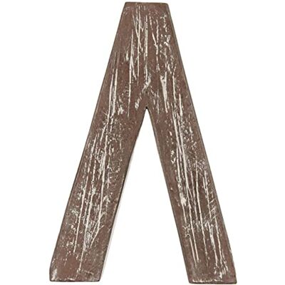 Moycor 50095.0 – litera V, 15 x 4 x 22 cm, drewno, brązowe pranie Moycor 50095.0 – litera V, 15 x 4 x 22 cm, drewno, brązowe pranie