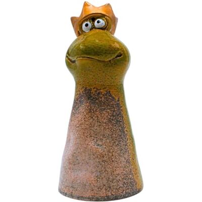 Dekohelden24 Ceramiczna wtyczka ogrodzeniowa, pufa ogrodzeniowa, figurka ogrodowa, dekoracja ogrodowa, figurka dekoracyjna, figurka ogrodzenia jako żabi król, taboret ogrodzeniowy, żabi król z kamionki w kolorze Dekohelden24 Ceramiczna wtyczka ogrodzeniowa, pufa ogrodzeniowa, figurka ogrodowa, dekoracja ogrodowa, figurka dekoracyjna, figurka ogrodzenia jako żabi król, taboret ogrodzeniowy, żabi król z kamionki w kolorze