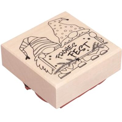 Rayher Pieczątka Wesołych Świąt Święta, 6 x 6 cm, 29270000 Rayher Pieczątka Wesołych Świąt Święta, 6 x 6 cm, 29270000