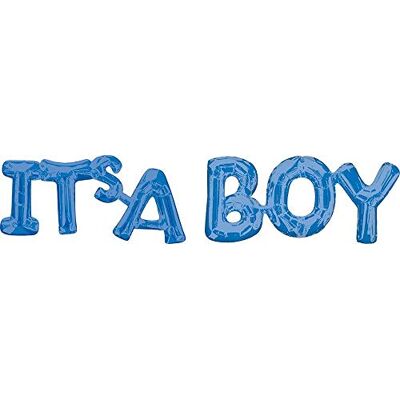 amscan Phrase: IT'S A Boy Blue amscan Phrase: IT'S A Boy Blue