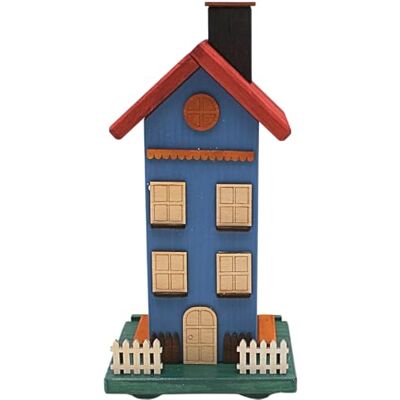 Dekohelden24 XL ręcznie wykonany domek na kadzidełka, domek na kadzidełka, figurka wędzarniczka, figurka wędzarniczka, domek na kadzidełka, domek na kadzidełka z drewna w różnych kolorach, dł./szer./wys. 14 x 12 x Dekohelden24 XL ręcznie wykonany domek na kadzidełka, domek na kadzidełka, figurka wędzarniczka, figurka wędzarniczka, domek na kadzidełka, domek na kadzidełka z drewna w różnych kolorach, dł./szer./wys. 14 x 12 x