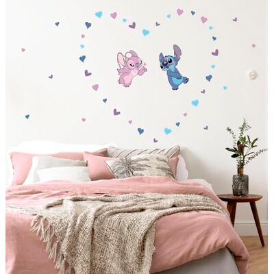 Zestaw naklejek na ścianę Disney Lilo & Stitch - 43 sztuki 50x70cm Zestaw naklejek na ścianę Disney Lilo & Stitch - 43 sztuki 50x70cm