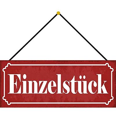 Schatzmix Pojedyncza sztuka tabliczka metalowa dekoracja ścienna 27 x 10 cm tin sign ze sznurkiem tabliczka blaszana, blacha, wielokolorowa Schatzmix Pojedyncza sztuka tabliczka metalowa dekoracja ścienna 27 x 10 cm tin sign ze sznurkiem tabliczka blaszana, blacha, wielokolorowa