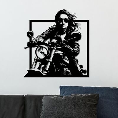 Wallity Stylowe, czarne dekoracyjne akcesoria ścienne, 52 x 54 cm, 100% metal, grubość 1,5 mm, idealna do nowoczesnej dekoracji domu i ekspozycji artystycznej Wallity Stylowe, czarne dekoracyjne akcesoria ścienne, 52 x 54 cm, 100% metal, grubość 1,5 mm, idealna do nowoczesnej dekoracji domu i ekspozycji artystycznej