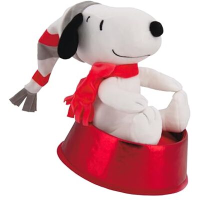 Hallmark Ozdoba na choinkę Snoopy, komiks z orzeszkami ziemnymi, czerwony i biały Hallmark Ozdoba na choinkę Snoopy, komiks z orzeszkami ziemnymi, czerwony i biały