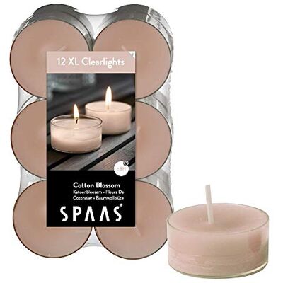Spaas 12 maxi tealights - Jasne światło - 8 godzin palenia - Wosk parafinowy - Beżowy Spaas 12 maxi tealights - Jasne światło - 8 godzin palenia - Wosk parafinowy - Beżowy
