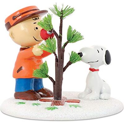 Department 56 Peanuts Charlie Brown & Snoopy Idealna figurka drzewa, ręcznie wykonana i ręcznie malowana, 76 cm Department 56 Peanuts Charlie Brown & Snoopy Idealna figurka drzewa, ręcznie wykonana i ręcznie malowana, 76 cm