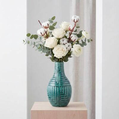 hjn Ceramiczny wazon, wazon ceramiczny wazon ręcznie wykonany uroczy wazon na kwiaty do dekoracji domu (mały rozmiar: 24 cm wysokości) hjn Ceramiczny wazon, wazon ceramiczny wazon ręcznie wykonany uroczy wazon na kwiaty do dekoracji domu (mały rozmiar: 24 cm wysokości)