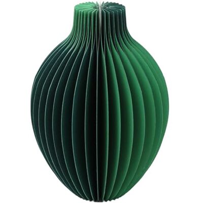 Talking Tables Zielony papierowy wazon o strukturze plastra miodu ze szklaną fiolką, dekoracja stołu bożonarodzeniowego, prezent świąteczny dla niej, zamknięcie magnetyczne, element centralny, wystrój Talking Tables Zielony papierowy wazon o strukturze plastra miodu ze szklaną fiolką, dekoracja stołu bożonarodzeniowego, prezent świąteczny dla niej, zamknięcie magnetyczne, element centralny, wystrój