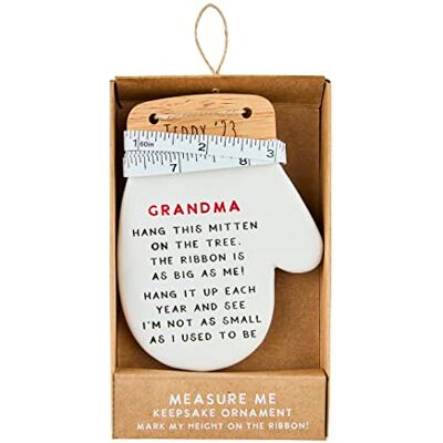 Mud Pie Świąteczna wstążka wisząca ozdoba, rękawica, 10 cm x 5 cm Mud Pie Świąteczna wstążka wisząca ozdoba, rękawica, 10 cm x 5 cm