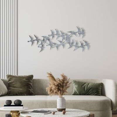 Wallity Ręcznie malowane, dekoracyjne metalowe akcesoria ścienne, 112 x 11 x 50 cm, 100% metal, grubość 0,8 mm, unikalna sztuka do dekoracji domu, różne kolory Wallity Ręcznie malowane, dekoracyjne metalowe akcesoria ścienne, 112 x 11 x 50 cm, 100% metal, grubość 0,8 mm, unikalna sztuka do dekoracji domu, różne kolory