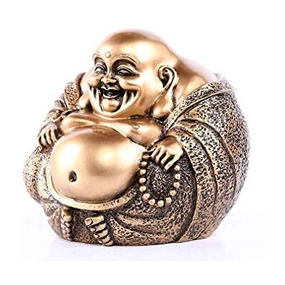 lachineuse Duży śmiejący się Budda szczęścia, 16 x 16 x 16 cm lachineuse Duży śmiejący się Budda szczęścia, 16 x 16 x 16 cm