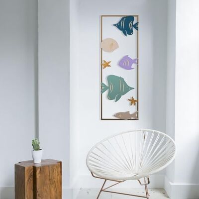 Wallity Ręcznie malowane, dekoracyjne akcesoria metalowe, 32 x 5 x 90 cm, 100% metal (0,8 mm), unikalne warianty kolorystyczne do stylowej dekoracji domu Wallity Ręcznie malowane, dekoracyjne akcesoria metalowe, 32 x 5 x 90 cm, 100% metal (0,8 mm), unikalne warianty kolorystyczne do stylowej dekoracji domu
