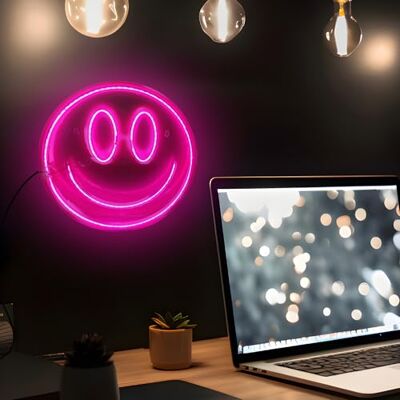 MAD Lampa z buźką, neon, dekoracja pokoju gier, dekoracja ścienna, podłączenie za pomocą kabla USB MAD Lampa z buźką, neon, dekoracja pokoju gier, dekoracja ścienna, podłączenie za pomocą kabla USB