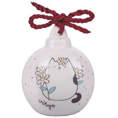 Tivoli Ceramiczna kula świąteczna, Oroscocats Virgo Tivoli Ceramiczna kula świąteczna, Oroscocats Virgo